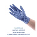 Food Service Disposable & Single Use Gloves | Boardwalk 380SBXA 380 Series 4 mil Thick 9.5 in. Long Powder-Free Disposable General-Purpose Nitrile Gloves - Small, Blue (100/Box) image number 6