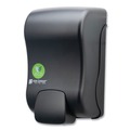 Soap Dispensers | San Jamar SF900REBK 900 mL 5.5 in. x 4.5 in. x 9.25 in. ecoLogic Rely Manual Foam Soap and Sanitizer Dispenser - Black image number 1