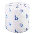 Toilet Tissues | Boardwalk 6155B 4.5 in. x 4.5 in. 2-Ply Septic Safe Toilet Tissue - White (96/Carton) image number 0
