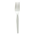 Disposable Forks | Boardwalk BWKFORKWHPSIW Heavyweight Wrapped Polystyrene Plastic Fork Cutlery - White (1000/Carton) image number 1