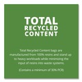 Low-Density Trash Bags | Stout by Envision T3658B15 36 in. x 58 in. 1.5 mil. 60 Gallon Total Recycled Content Plastic Trash Bags - Brown/ Black (100/Carton) image number 6