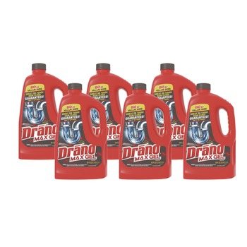DRAIN CLEANERS | Drano 694772 80 oz. Bottle Max Gel Clog Remover - Bleach Scent (6/Carton)