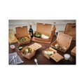 Food Containers & Lids | Pactiv Corp. NOB03KEC EarthChoice OneBox 6.5 x 4.5 x 3.25 66 oz Paper Box - Kraft (160/Carton) image number 5