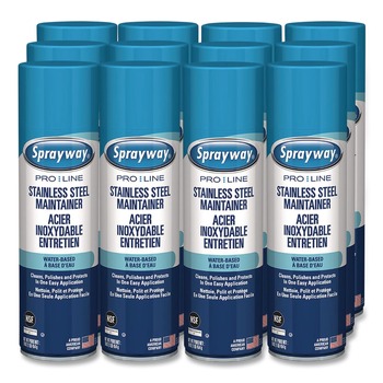 PRODUCTS | Sprayway PRO LINE 1000058336 16 oz Stainless Steel Maintainer (12/Carton)