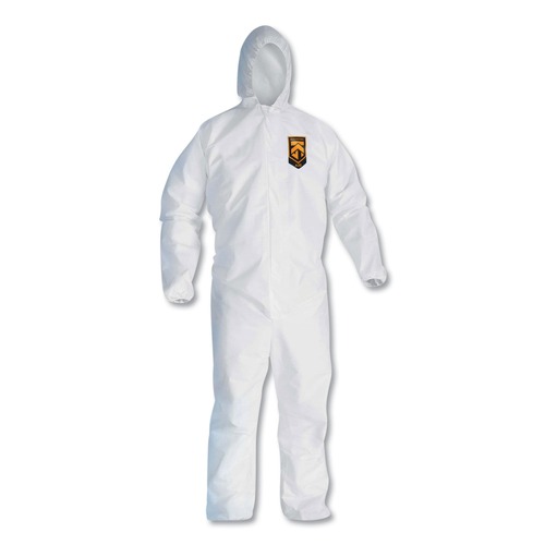 Hand Sanitizing Wipes | Ansell KCC 49117 A20 Elastic-Back, Cuff, and Ankles Hooded Coveralls - Quadruple Extra Large, White (20/Carton) image number 0