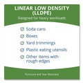 Low-Density Trash Bags | Stout by Envision T2424B10 24 in. x 24 in. 1 mil. 10 Gallon Total Recycled Content Plastic Trash Bags - Brown/ Black (250/Carton) image number 4