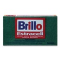 Scouring Pads & Sticks | Brillo 21006 3.5 in. x 6.12 in. Commercial Heavy-Duty Scrub Sponge - Orange/Green (12/Carton) image number 4