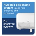 Toilet Tissue Dispensers | Tork 473208 Elevation 14.17 x 5.08 x 8.23 Coreless High Capacity Bath Tissue Dispenser - Black image number 3