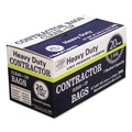 Low-Density Trash Bags | AEP Industries Inc. 1506754 60 Gallon 3 mil 32 in. x 50 in. Heavy-Duty Contractor Clean-Up Bags - Black (20/Carton) image number 1