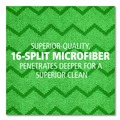 Cleaning Cloths & Wipes | Rubbermaid Commercial FGQ62000GR00 16 in. x 16 in. Microfiber Reusable Cleaning Cloths - Green (12/Carton) image number 5