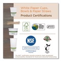 Cups | World Centric CU-PA-8 8 oz. Paper Hot Cups - White (1000/Carton) image number 2