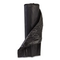 High-Density Trash Bags | Inteplast Group VALH4348K22 High-Density 60 Gallon 43 in. x 46 in. Commercial Can Liners - Black (150/Carton) image number 2