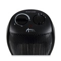 Facility Heaters | Alera ALEHECH09 1500 W 7.12 in. x 5.87 in. x 8.75 in. Ceramic Heater - Black image number 2