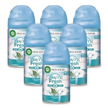 Air Wick 62338-79553 5.89 oz. Aerosol Freshmatic Ultra Automatic Spray Refill - Fresh Waters (6/Carton)