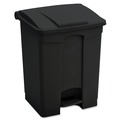 Indoor Waste Receptacles | Safco 9923BL 23 Gallon Large Capacity Plastic Step-On Receptacle - Black image number 0