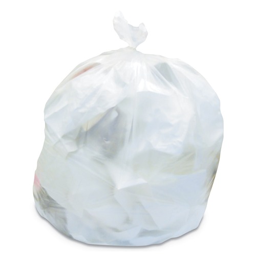 Low-Density Trash Bags | Heritage H7658QC 38 in. x 58 in. 2 mil 60 gal. Linear Low-Density Can Liners - Clear (100/Carton) image number 0