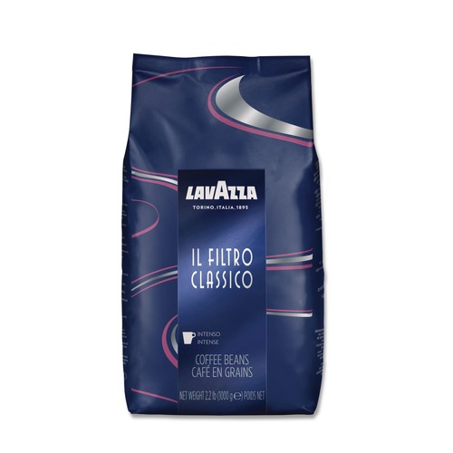 Coffee - Caffeinated | Lavazza 3445 2.2 lbs. Bag Filtro Classico Whole Bean Coffee - Dark and Intense image number 0