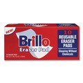 Scouring Pads & Sticks | Brillo 56102 3.2 in. x 4.6 in. Commercial Eraser Pads - White (12/Carton) image number 4