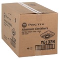 Steam Table Parts | Pactiv Corp. Y6132H 11.8 in.x 9.4 in. 2.6 in. Half-Size Deep Aluminum Steam Table Pan (100/Carton) image number 1