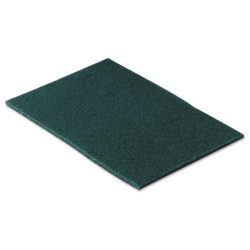 Scouring Pads & Sticks | Scotch-Brite PROFESSIONAL 96CC 6 in. x 9 in. Commercial Scouring Pad 96 - Green (10/Pack) image number 0