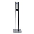 Hand Sanitizer Dispensers | PURELL 7218-DS 1200 ml 13.5 in. x 5 in. x 28.5 in. ES8 Hand Sanitizer Floor Stand with Dispenser - Graphite/Silver image number 1