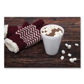 Cups | Dart 12J16 12 oz. Squat Foam Drink Cups - White (1000/Carton) image number 5