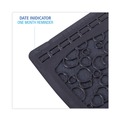 Safety Mats | Boardwalk PSUMP000I006M0021430L1 17.5 in. x 20 in. 2.0 Rubber Urinal Mat - Black (6/Carton) image number 2