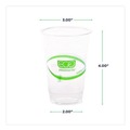 Perforated Roll & Hand Towels | Eco-Products EP-CC10-GS 10 oz GreenStripe PLA Plastic Cold Cups - Clear (1000/Carton) image number 3