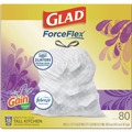 Drawstring & Kitchen Bags | Glad 78902 ForceFlex 24 in. x 27.38 in. 13 Gallon Kitchen Drawstring Trash Bags - Gain Lavender Scent/White (240/Carton) image number 3