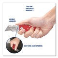 Knives & Multi-Purpose Tools | GreatNeck 12614 1.25 in. Blade 3.5 in. Aluminum Handle Quick Change Lock Back Utility Knife - Red image number 5