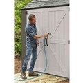 Storage | Rubbermaid 2145548 337 cu-ft. 7 ft. x 7 ft. x 8 ft. Storage Shed - Brown image number 5