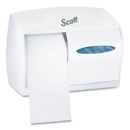 Toilet Tissue Dispensers | Scott 09605 11 1/10 in. x 6 in. x 7 5/8 in. Essential Coreless SRB Tissue Dispenser - White image number 0