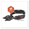 Head & Face Protection | Ergodyne 12329 Chill-Its 6700 One Size Fits Most Cooling Bandana Polymer Tie Headband - Skulls image number 6