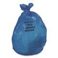 Waste Receptacles | Heritage B6043PX 30 in. x 43 in. 1.3 mil. 30-Gallon Linear Low Density Health Care Can Liners - Blue (200/Carton) image number 2