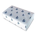 Perforated Roll & Hand Towels | Boardwalk BWK6204 1-Ply 9 in. x 9.5 in. Structured Multifold Towels - White (16/Carton) image number 2
