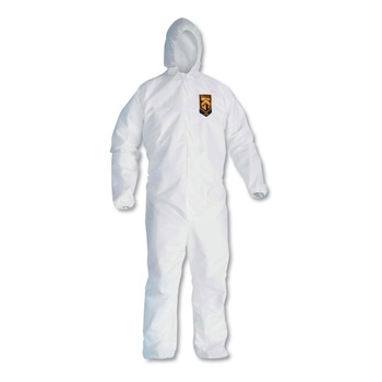 Ansell 49115 A20 Breathable Particle Protection Coveralls with Zip Closure - Double Extra Large, White (24/Carton)