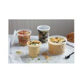 Food Containers & Lids | Pactiv Corp. YNL500 Newspring DELItainer 4.55 in. Diameter x 0.4 in. h Plastic Recessed Microwavable Container Lid - Translucent (480/Carton) image number 6