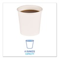 Cups | Boardwalk BWKWHT4HCUP 4 oz. Paper Hot Cups - White (20 Cups/Sleeve, 50 Sleeves/Carton) image number 2