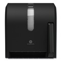 Towel Dispensers | Georgia Pacific Professional 54338A 13 in. x 10 in. x 14.4 in. Hygienic Push-Paddle Roll Towel Dispenser - Black image number 2