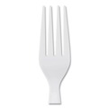 Disposable Forks | Dixie FH217 Plastic Cutlery Forks - White (1000/Carton) image number 2