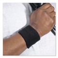 Head & Face Protection | Ergodyne 12402 Chill-Its 6500 One Size Fits Most Cotton Terry Wrist Cloth Sweatband - Black image number 1