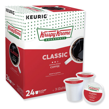  | Krispy Kreme Doughnuts 5000330036 Medium Roast Coffee K-Cups - Classic (24/Box)