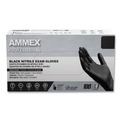 Janitorial Disposable & Single Use Gloves | Ammex ABNPF48100 9.5 in. Long 3 mil Powder-Free Nitrile Exam Gloves - X-Large/Black (1000/Carton) image number 0
