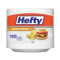 Plates | Hefty D28100 8.88 in. Soak Proof Tableware Foam Plates - White (100/Pack) image number 0