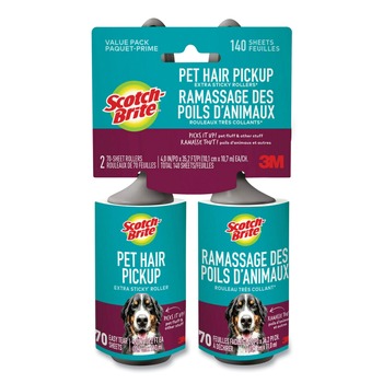 LINT ROLLERS | Scotch-Brite 7100291933 Pet Hair Pickup Lint Roller (2/Pack)