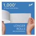 Toilet Tissues | Scott 03148 3.55 in. x 1000 ft. 2-Ply Essential JRT Jumbo Roll Septic Safe Tissue - White (4 Rolls/Carton) image number 7