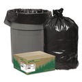 Low-Density Trash Bags | Earthsense Commercial 1507278 33 in. x 39 in. 33-Gallon 1.65 mil. Linear Low Density Recycled Can Liners - Black (100/Carton) image number 4