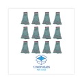 Mop Heads | Boardwalk BWK1400LCT EchoMop with Looped-End Synthetic/Cotton Wet Mop Head - Large, Blue (12/Carton) image number 3