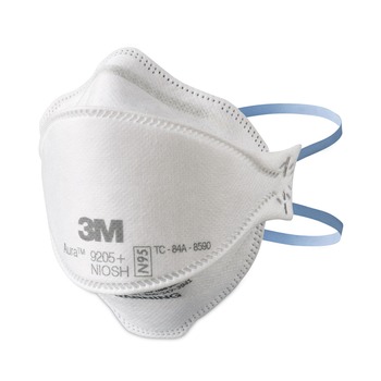 RESPIRATORS | 3M 9205PH-20-DC Aura 9205 Plus N95 Particulate Respirator - One Size Fits All (20/Pack)