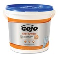 Hand Sanitizing Wipes | GOJO Industries 6298-04 Fast Towels 6.93 in. x 7.93 in. Hand Cleaning Towels (4/Carton) image number 0